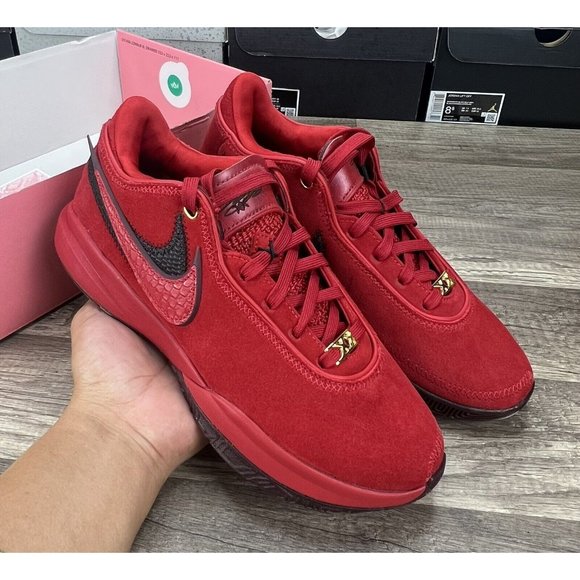 Nike LeBron XX 20 'Liverpool' Red Black New DV1193-600 Men's Size 8 / Womens 9.5